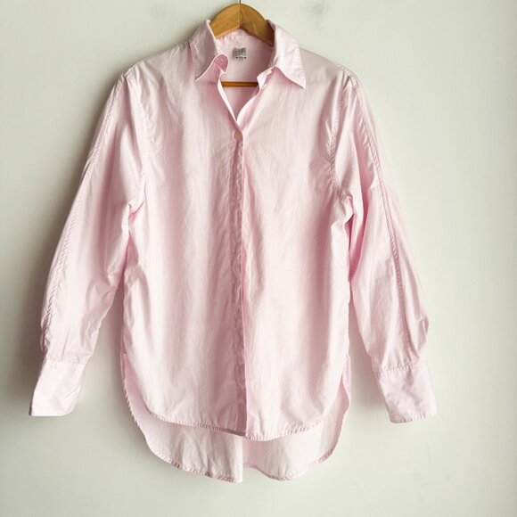 Toteme Light Pink Button Down Crisp Classic Shirt 34 - Picture 3 of 6